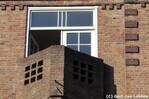 Bovenste deel van de erker met een klein balkon.
<br/>
Gert-Jan Lobbes, 2016